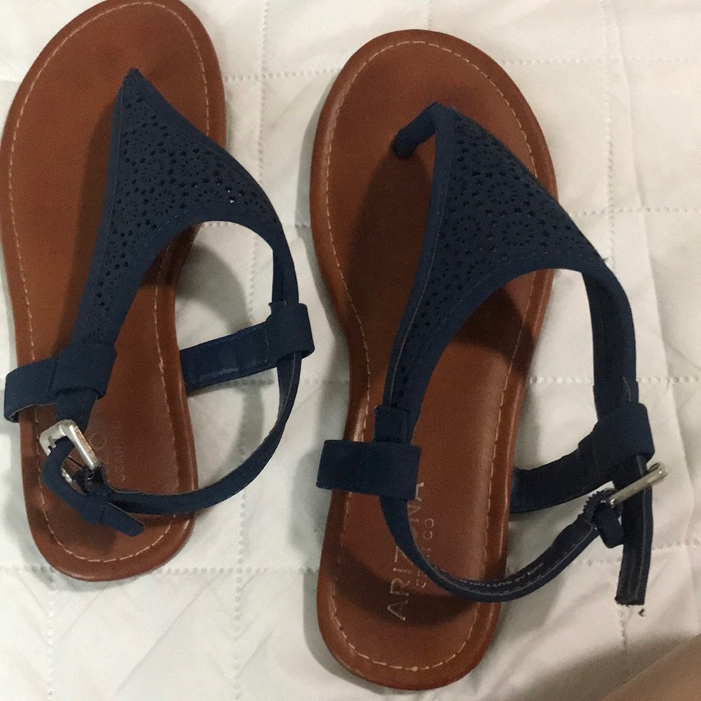 Blue sandals